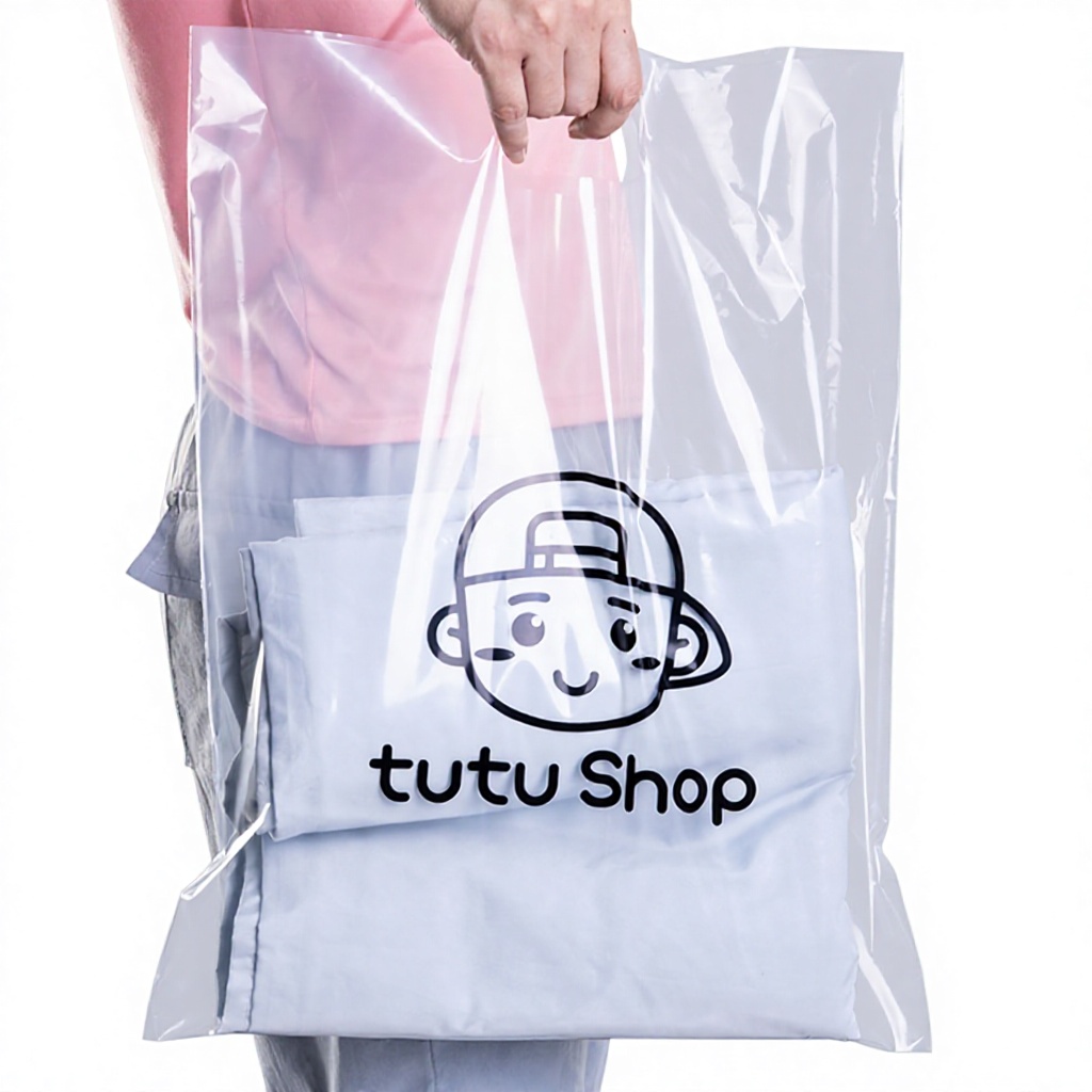 shopping bag Custom PE Shopping Bags with Logo Printing